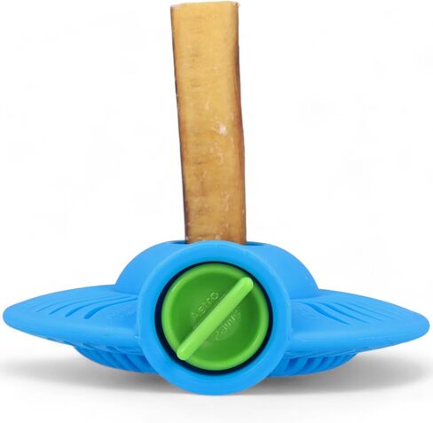 UFO Bully Stick Holder & Lick Mat Safety Device for Dogs - Quiet, Floor-Safe, Durable, Protects Teeth - Long-Lasting, Dishwasher Safe - Prevents Swallowed Ends in Saudi Arabia