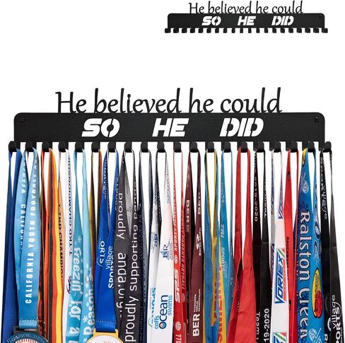 Wrestling Medal Hanger Display Medal Holder Hanger Display Rack Frame with 20PCS Hanging Hooks Upgraded Extension Hooks Easy Install Easy to Use Wrestling Medal Display Rack in Saudi Arabia