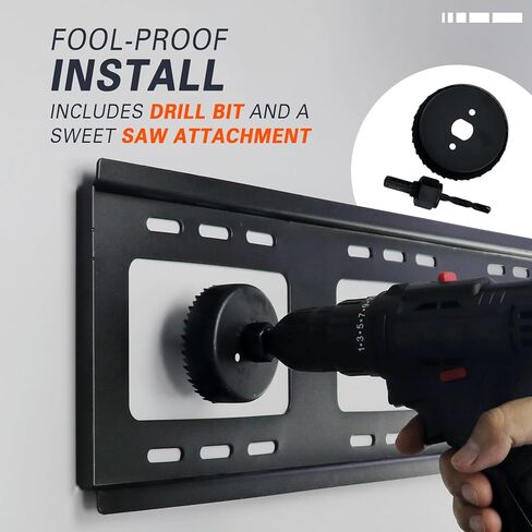 مجموعة إدارة الكابلات داخل الحائط، ومخفي سلك التلفزيون للتلفزيون المثبت على الحائط، وإخفاء أسلاك التلفزيون للتلفزيون المثبت على الحائط، ومجموعة مقبس الحائط للتلفزيون تتضمن إدارة كابلات الطاقة والجهد المنخفض مع ملحق مثقاب منشار ثقب in Kuwait