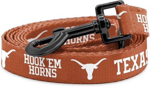 Texas Longhorns Collars and Leashes | Officially Licensed | Fits All Pets! (6 Foot Leash) Orange in Saudi Arabia