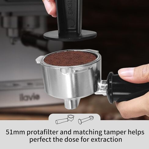 ماكينة اسبريسو 20 بار، ماكينة صنع الاسبريسو الاحترافية للكابتشينو مع رغوة الحليب بالبخار، ماكينة قهوة اسبريسو من الفولاذ المقاوم للصدأ مع خزان مياه قابل للإزالة 61oz، للمكتب المنزلي والأب والأم in Kuwait