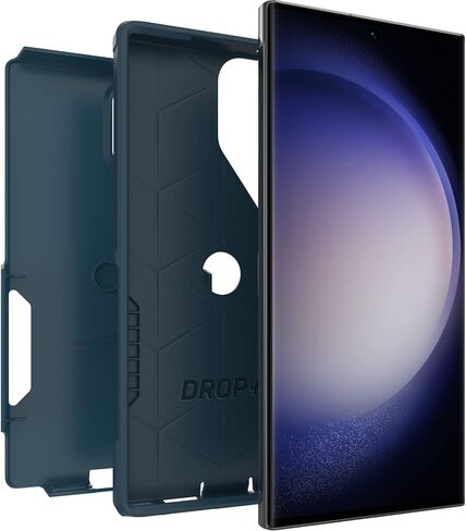 OtterBox Galaxy S23 Ultra (فقط) - حافظة سلسلة Commuter - Don't Be Blue، نحيفة وصعبة، جيب - صديقة - مع حماية للمنافذ - عبوة غير مخصصة للبيع بالتجزئة in Saudi Arabia