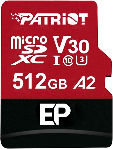 Patriot EP Series 256GB Micro SDXC V30 A2 UHS-I U3 4K UHD Memory Card - PEF256GEP32MCX in Kuwait