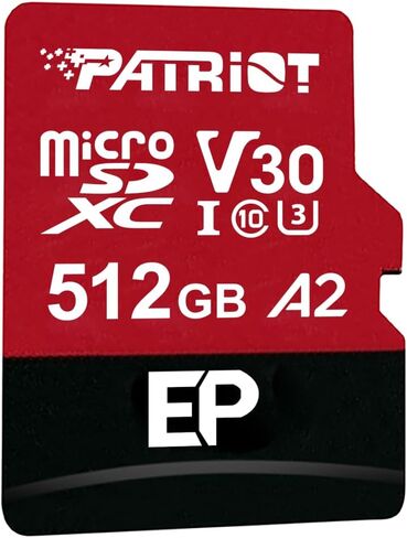 Patriot EP Series 256GB Micro SDXC V30 A2 UHS-I U3 4K UHD Memory Card - PEF256GEP32MCX in Kuwait
