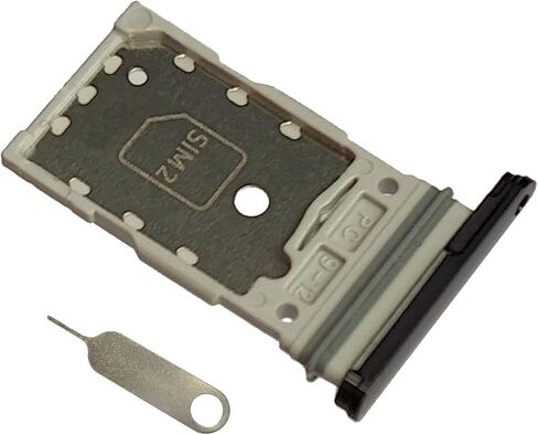 حامل بطاقات بديل لشريحتي اتصال Galaxy s23 لهاتف Samsung Galaxy s23 5G S911 SM-S911B/DS، SM-s911 6.1 بوصة - لون أسود in Saudi Arabia