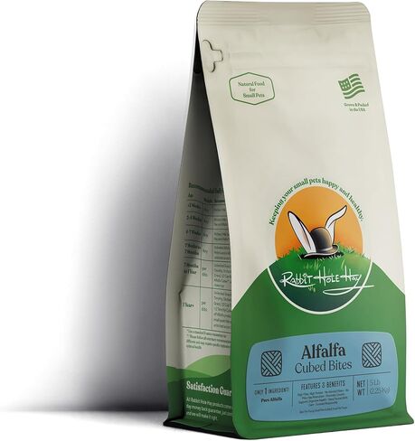 All Natural Alfalfa Hay Cubes for Small Pets - 12 oz - High Protein & Calcium in Saudi Arabia
