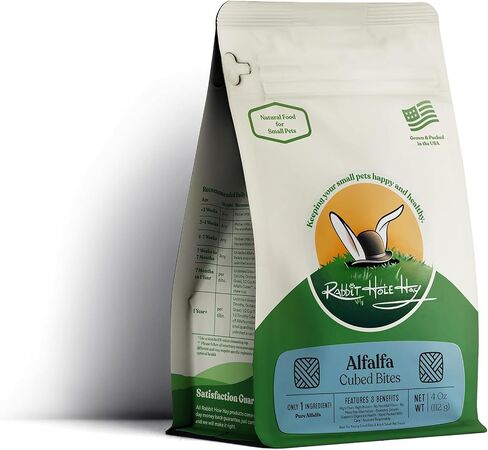 All Natural Alfalfa Hay Cubes for Small Pets - 12 oz - High Protein & Calcium in Saudi Arabia