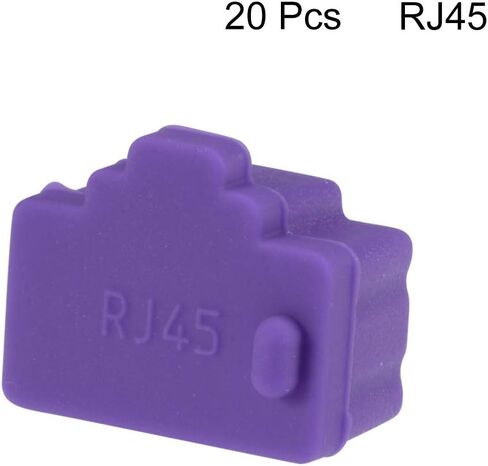 20 قطعة من Uxcell واقيات سيليكون RJ45 لمنفذ إيثرنت مضاد للغبار، أخضر in Saudi Arabia