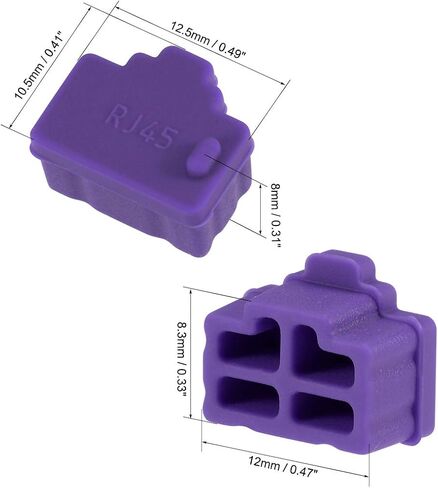 20 قطعة من Uxcell واقيات سيليكون RJ45 لمنفذ إيثرنت مضاد للغبار، أخضر in Saudi Arabia