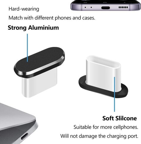 Phone Speaker Dustproof Stickers Protector, Mesh Speaker Anti Dust Adhesive Cover, Included Anti Dust Plug, Phone Port Cleaning Brush and Tweezer Compatible with iPhone 13, 12 Pro Max, 11 (Black) in Kuwait