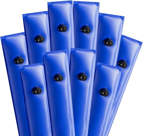 Pool Water Bags for Pool Covers, Sunwuk 0.7mm (21GA) Thickness Heavy-Duty Pool Water Bags, 10 Pack 10Ft Pool Cover Weights for Inground Pool Cover in Saudi Arabia