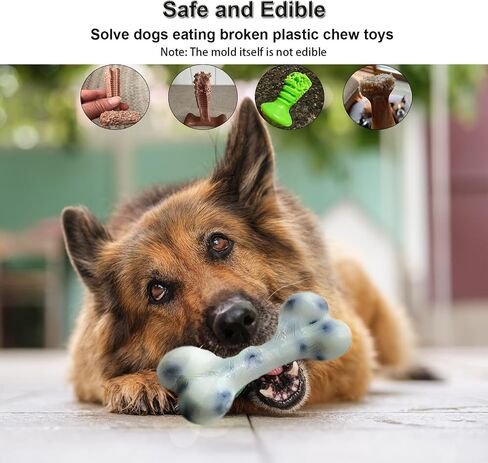 Bone Shape Edible Dog Chew Toys Making Silicone Molds, DIY Flavors for All Size Dogs. Food Grade Large Bone Ice Cube Molds for Dog Cooling, Dog Birthday Cake Maker. Dog Treat Molds 2 Pack in Saudi Arabia