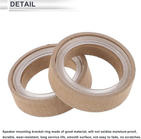 2 Set Universal Speaker Spacer Ring Tweeter Speaker Spacer Adator Waterproof for 1.97" with Acrylic Washers Brown Wood in Saudi Arabia