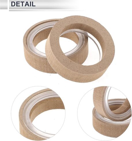 2 Set Universal Speaker Spacer Ring Tweeter Speaker Spacer Adator Waterproof for 1.97" with Acrylic Washers Brown Wood in Saudi Arabia