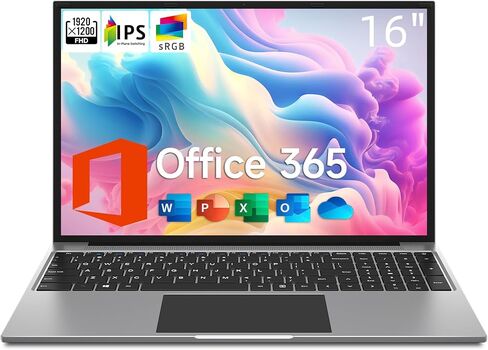كمبيوتر محمول Jumper، شاشة 16 بوصة FHD IPS 1200p، معالج 5305U، ذاكرة الوصول العشوائي 4 جيجابايت، 128 جيجابايت SSD، اشتراك Office 365 لمدة عام، Windows 11، كمبيوتر محمول مع لوحة مفاتيح رقمية، 2 مكبرات صوت ستيريو، HDMI. in Saudi Arabia
