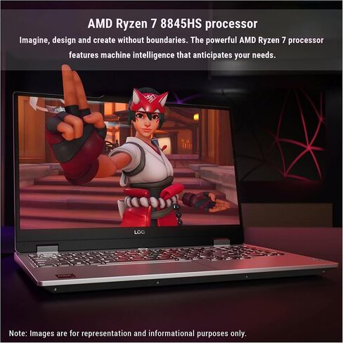 لاب توب لينوفو LOQ 15 للألعاب، AMD Ryzen 7 8845HS، ذاكرة الوصول العشوائي DDR5 سعة 64 جيجابايت، 4 تيرابايت PCIe SSD، شاشة 15.6 بوصة FHD (1920x1080)، Nvidia G-Force RTX 4060، W11 Home in Saudi Arabia
