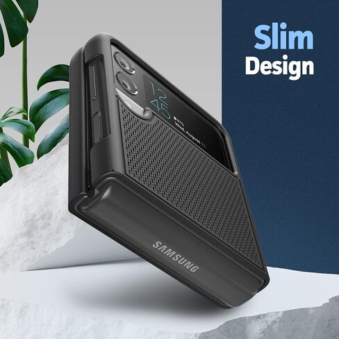 Encased Belt Case for Samsung Galaxy Z Flip 6 with Holster Clip (Z-Flip6 2024 Release) DuraClip Series, Black in Saudi Arabia