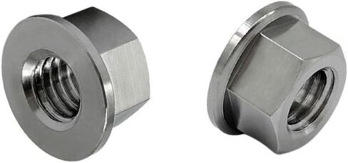 RISON التيتانيوم الجوز التيتانيوم شفة الجوز M10x1.5mm التيتانيوم ضرس الجوز المحروق الأزرق 6AL4V التيتانيوم شفة الجوز للدراجات النارية 5 قطعة in Kuwait