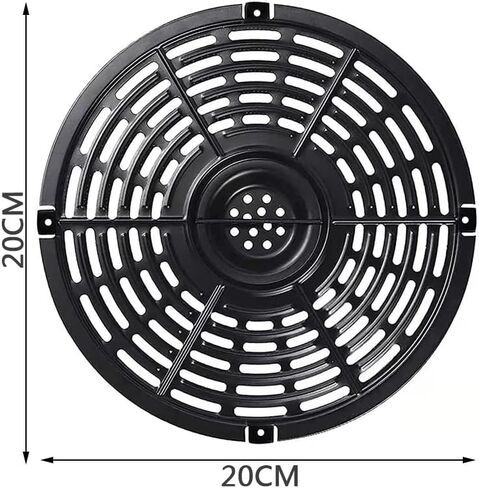 صينية بديلة للمقلاة الهوائية، طبق مقرمشة لمقلاة الهواء مقاس 7.87 بوصة، لوحة شواية مقلاة هوائية دائرية، مقلاة طلاء غير لاصقة، ملحقات أجزاء رف مقلاة الهواء، آمنة للاستخدام في غسالة الأطباق in Kuwait