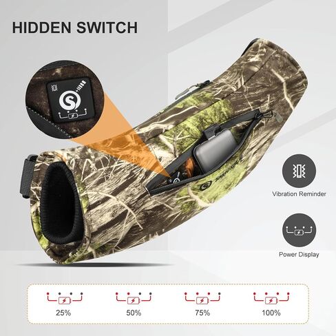 SAVIOR HEAT Heated Hand Muff, 10000mAh Rechargeable Hand Warmer Pouch for Winter Outdoor Hunting Camping Golf Photography in Saudi Arabia