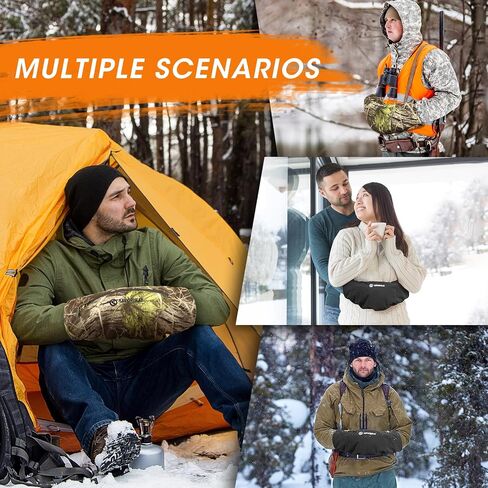 SAVIOR HEAT Heated Hand Muff, 10000mAh Rechargeable Hand Warmer Pouch for Winter Outdoor Hunting Camping Golf Photography in Saudi Arabia