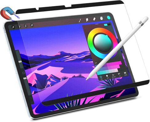 STARY Like Paper Magnetic Screen Protector for iPad Pro 12.9 Inch (2022/2021/2020/2018), Matte Anti-Glare Film for Drawing - Removable & Reusable in Saudi Arabia
