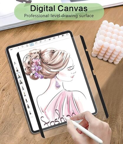 STARY Like Paper Magnetic Screen Protector for iPad Pro 12.9 Inch (2022/2021/2020/2018), Matte Anti-Glare Film for Drawing - Removable & Reusable in Saudi Arabia