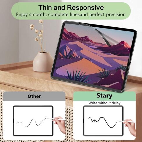 STARY Like Paper Magnetic Screen Protector for iPad Pro 12.9 Inch (2022/2021/2020/2018), Matte Anti-Glare Film for Drawing - Removable & Reusable in Saudi Arabia