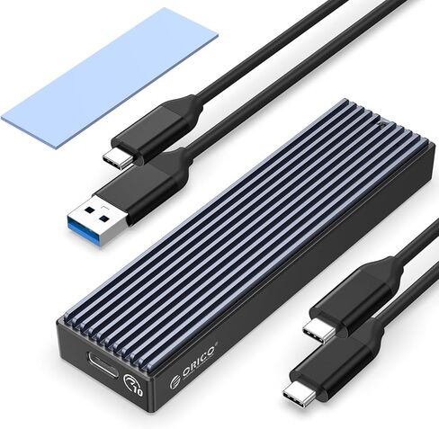 ORICO M.2 NVMe SSD Enclosure, USB 3.1 Gen 2 (10 Gbps) to NVMe PCI-E M.2 SSD Case Support UASP for NVMe SSD Size 2230/2242/2260/2280(up to 4TB)-M2PV in Kuwait