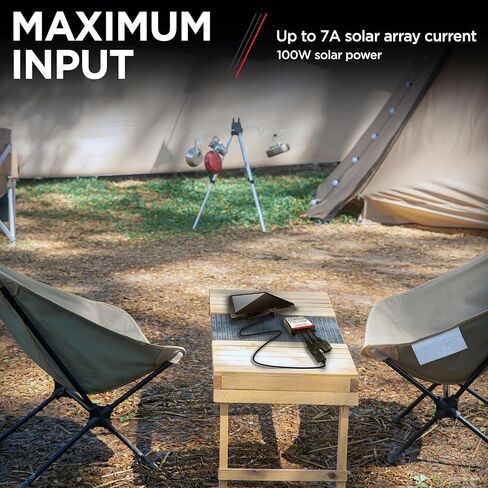 شوماخر SPC-7A جهاز التحكم بالشحن بالطاقة الشمسية 12 فولت - لبطاريات الرصاص الحمضية والألواح الشمسية - أسود in Kuwait