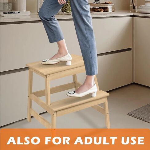 Toddler Tower,Kitchen Step Stool for 18 Months and Older,Solid Wood Kid Kitchen Stool(Blue) in Saudi Arabia