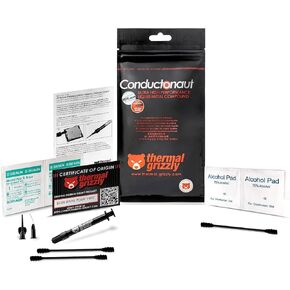 Thermal Grizzly Conductonaut Thermal Grease - 1 Gram Set + Extra Applicators - Liquid Metal Thermal Paste for Cooling The CPU, GPU (Conductonaut 1g)