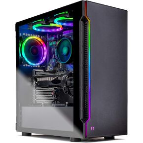 كمبيوتر سطح المكتب Skytech Rampage Gaming، Ryzen 7 9700X 3.8 جيجا هرتز (5.5 جيجا هرتز Turbo Boost)، NVIDIA RTX 4060 Ti 8 جيجا GDDR6X، 1 تيرابايت SSD، 16 جيجا DDR5 RAM 5200، 750 وات Gold PSU، 360 مم ARGB AIO، Wi-Fi، Win 11 Home in Kuwait