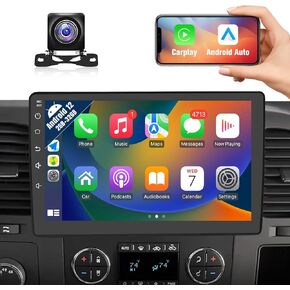 Naifay Car Radio Stereo for Chevy Chevrolet Silverado 2007-2013 Tahoe GMC Sierra Yukon with CarPlay Android Auto, 2+32G 10.1inch Touch Screen for Suburban Radio with Bluetooth GPS Navigation Camera