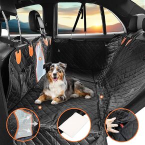 Journey Joy Dog Seat Cover for Back Seat, Dog Car Seat Cover, Dog Backseat Extender, Dog Hammock for Car Hard, Dog Car Mats for Back Seat, Dog Sling for Car, Dog Bed for Truck Back Seat, Dog Car Cover