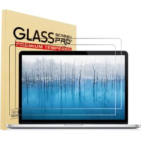 2 Pack Tempered Glass Screen Protector for MacBook Pro 13 Inch M1 M2 (2016-2023) Model A2338 A1706 A1708 A1989 A2159 A2289 A2251| MacBook Air 13 M1 (2018-2021) Model A2337 A2179 A1932, 9H Hardness