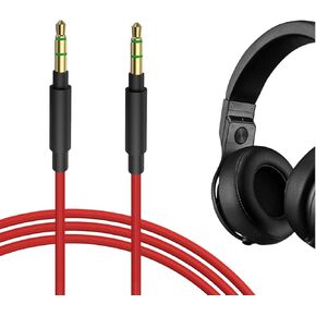 Geekria Audio Cable Compatible with Beats Studio Pro, Studio 3, Studio 2, Studio, Solo 4, Solo 3, Solo 2, Mixr, Pro Headphones Cable, 1/8" (3.5mm) to 3.5mm Aux Replacement Stereo Cord (4 ft/1.2 m)