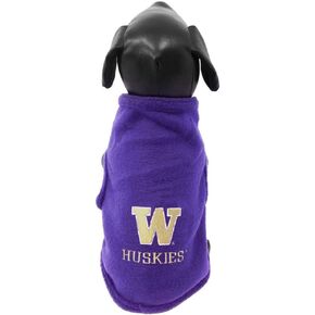 NCAA Washington Huskies Polar Fleece Dog Sweatshirt