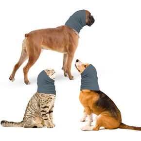 Dog Snood for Dog Neck Warmer, Adjustable Scarf Dogs Neck Warmer Protects Dog in Cold Weather for Small Medium Large Dogs,Provides Anti Anxiety Relief (Large, Blue)
