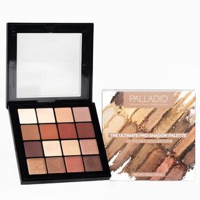 Palladio Ultimate Pro Eyeshadow Makeup Palette with Mirror, 18 High-Pigmented Powder Colors, Matte, Shimmer, Metallic, Satin Finishes, SHANNON DE LIMA