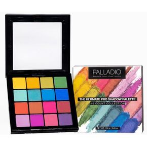 Palladio Ultimate Pro Eyeshadow Makeup Palette with Mirror, 18 High-Pigmented Powder Colors, Matte, Shimmer, Metallic, Satin Finishes, SHANNON DE LIMA