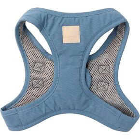 FuzzYard Life Step in Dog Harness | Size XXS | Stylish Premium Cotton Design in French Blue Perfect for Everyday Walks