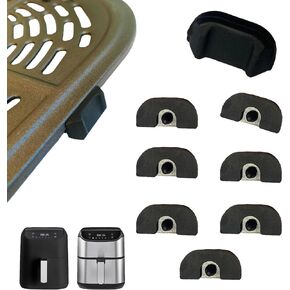 ALJ 8PCS Air Fryer Silicone Rubber Bumpers for Bella Pro Series 6QT Digital Air Fryers, Upgraded Air Fryer Rubber Legs, Rubber Feet Pads Pieces Stops Stoppers Spacers for 6QT Square Bella Air Fryer