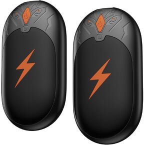 Hand Warmers Rechargeable 2 Pack, Portable Magnetic Electric Hand Warmer, Wolf-Shape Reusable Pocket Heater Up to 24 Hrs, Winter Gifts for Camping, Hunting, Fishing, Christmas