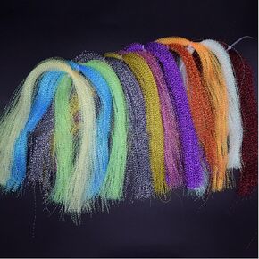 12 Set Fly Tying Kit, Fly Tying Materials, Fly Fishing Line, Crystal Flash Fly Making Materials Spiral Jig Tieing Kit Fly Tieing Kit for Making Fly Fishing Lure Flies