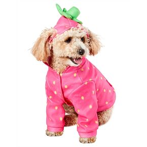 Rubies Strawberry Fun and Cute Pet Costume Hoodie for Themed Party and Halloween, X-Large