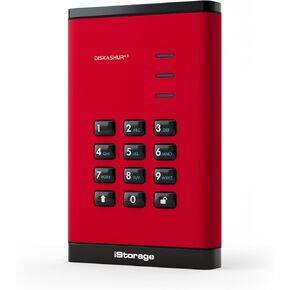 iStorage diskAshur3 SSD 8TB Blue - Secure Portable Solid State Drive - Password Protected - Dust & Water Resistant - Hardware Encryption in Saudi Arabia