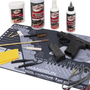 Allen Company Krome™ Handgun Shooting Range & Cleaning Mat, 16.5" L x 11" W, Black/Gray