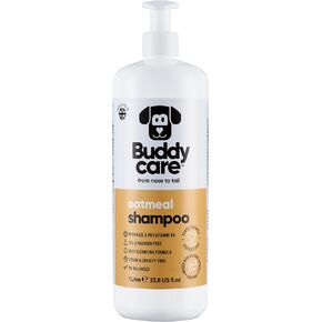 Oatmeal Dog Shampoo by Buddycare | Shampoo for Dogs with Irritated Skin | Relieving and Rehydrating | with Aloe Vera and Pro Vitamin B5 (33.8oz)