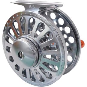 Alichino Fly Fishing Reel, CNC Machined Aluminum Alloy Large Arbor Fly Reel with Carbon Disk Drag